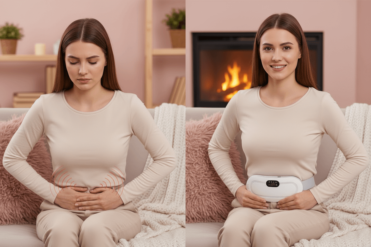 Cinturón menstrual – alivio en minutos, sin pastillas