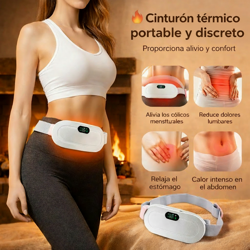 Cinturón menstrual – alivio en minutos, sin pastillas